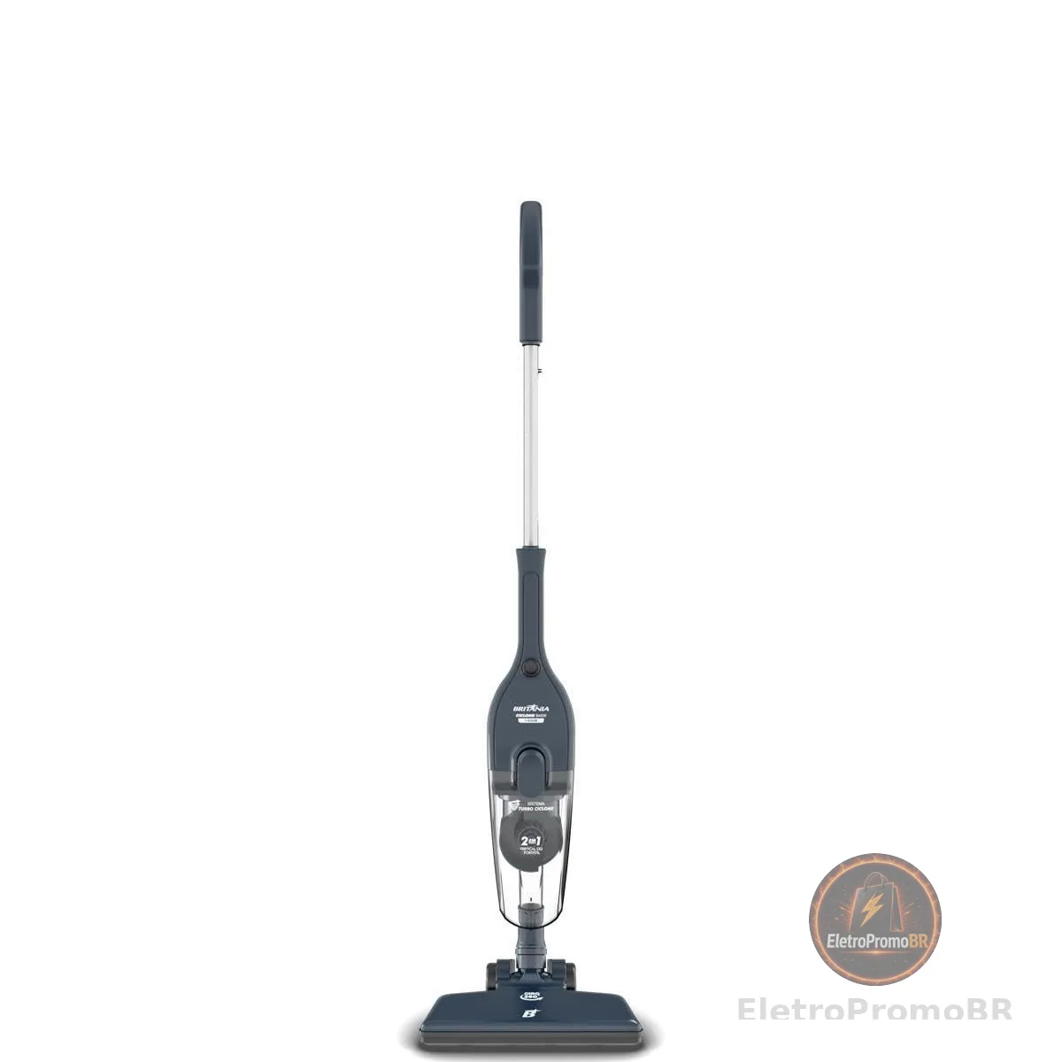 Aspirador de Pó Vertical Britânia 2 em 1 com Filtro Ciclone 1400W BAS30 1,5L Azul 220V