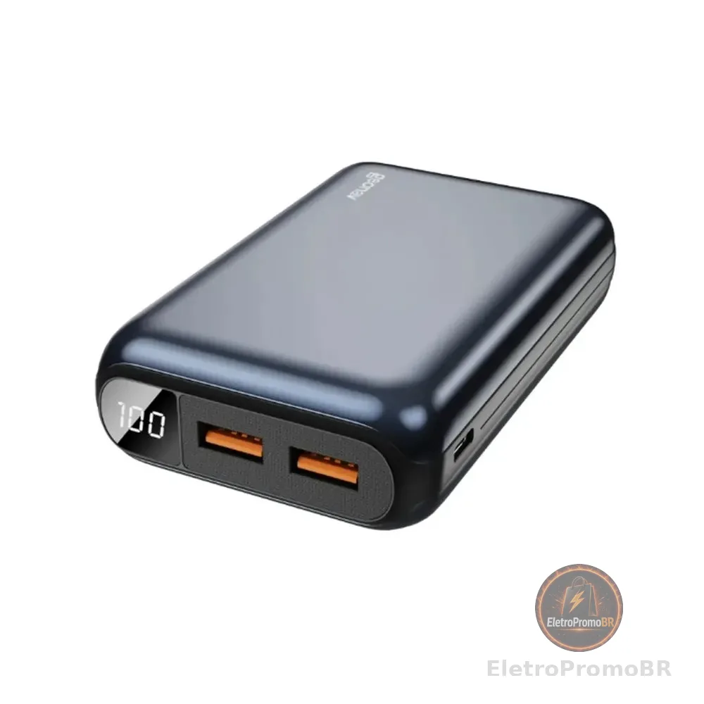 Carregador Portátil 20.000 Mah Com Carregamento Rápido Geonav