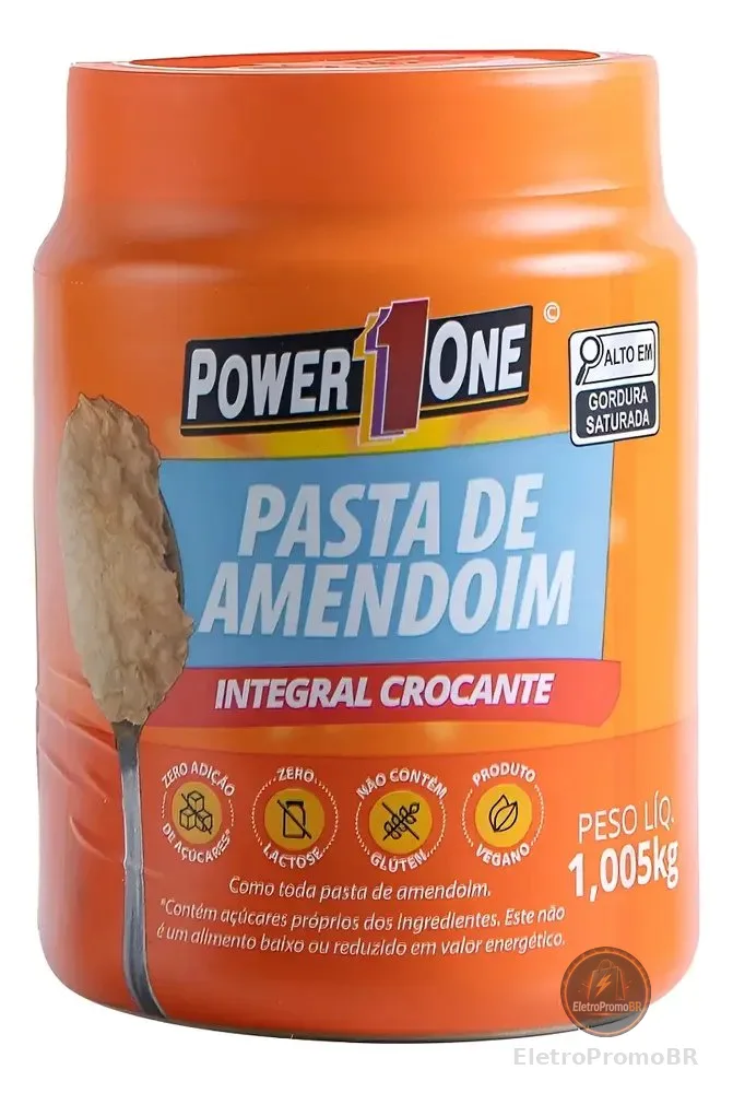 Pasta De Amendoim Power One Integral Crocante - 1kg Crocante