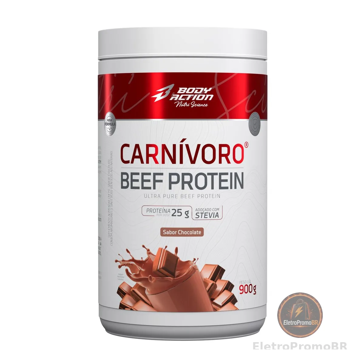 Carnívoro Beef Protein Proteína da Carne 900g Bodyaction (Chocolate)
