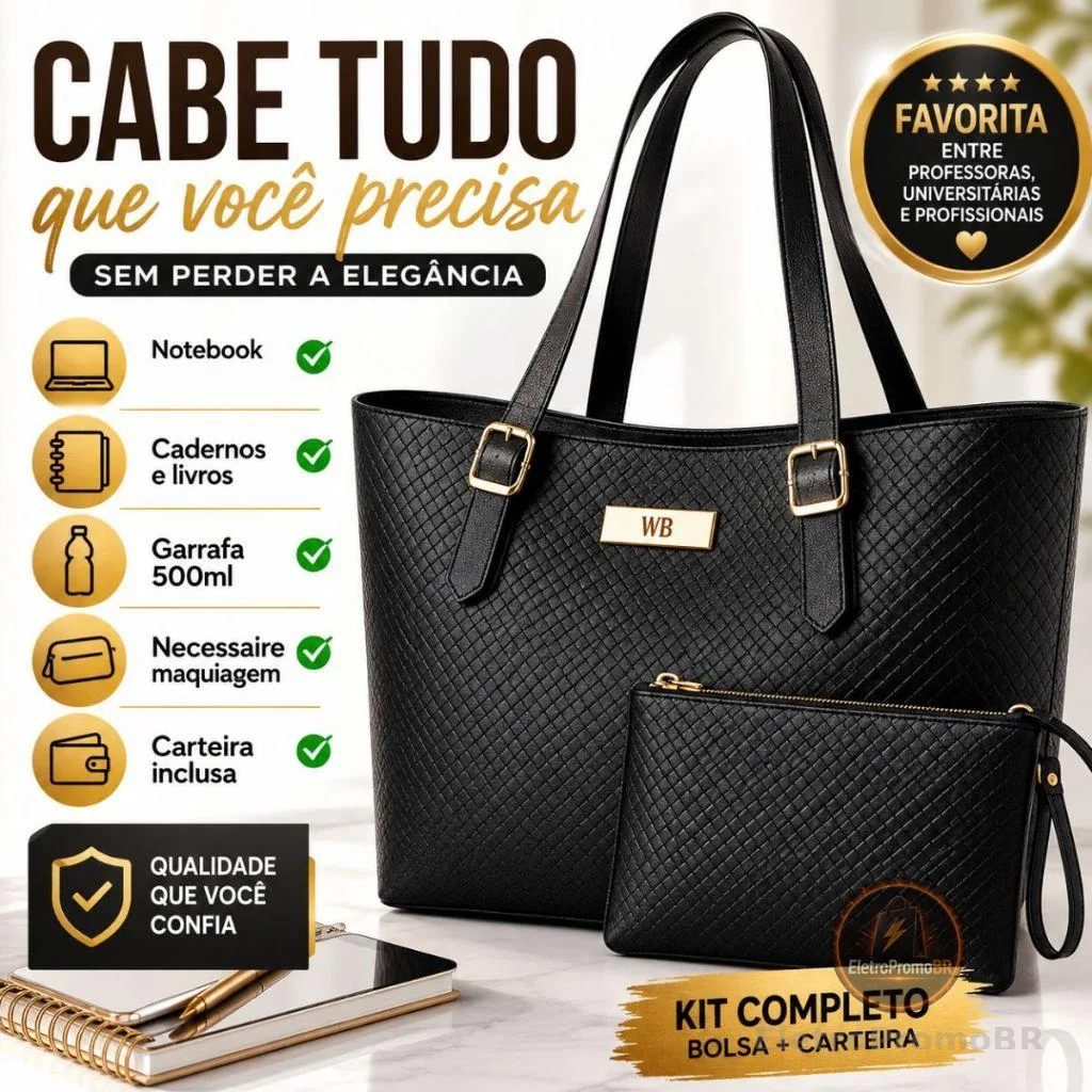 Bolsa sacola grande + Nécessaire Willibags