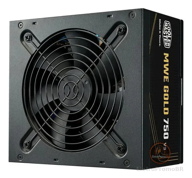 Fonte Cooler Master Mwe 750 V3 750w Atx 3.1 Preto