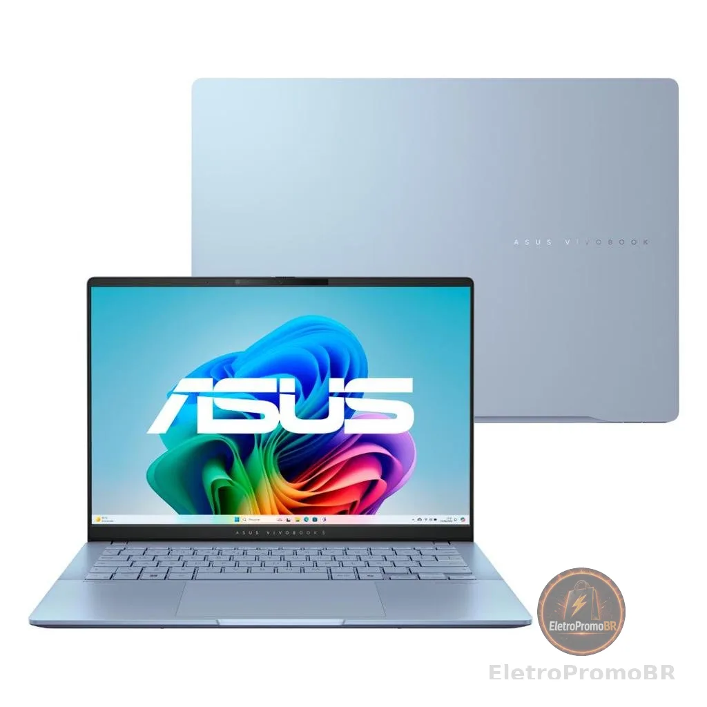 Notebook ASUS Vivobook S14 OLED S5406SA Intel Core Ultra 7 256V 16Gb Ram 512Gb SSD Win11 Home 14" FHD 120Hz Blue -PP218W