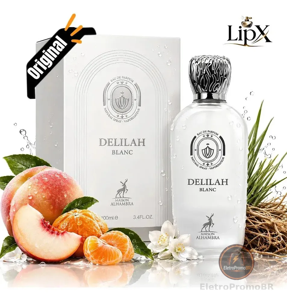 Perfume Arabe Delilah Blanc Edp 100ML Feminino Original Com NF