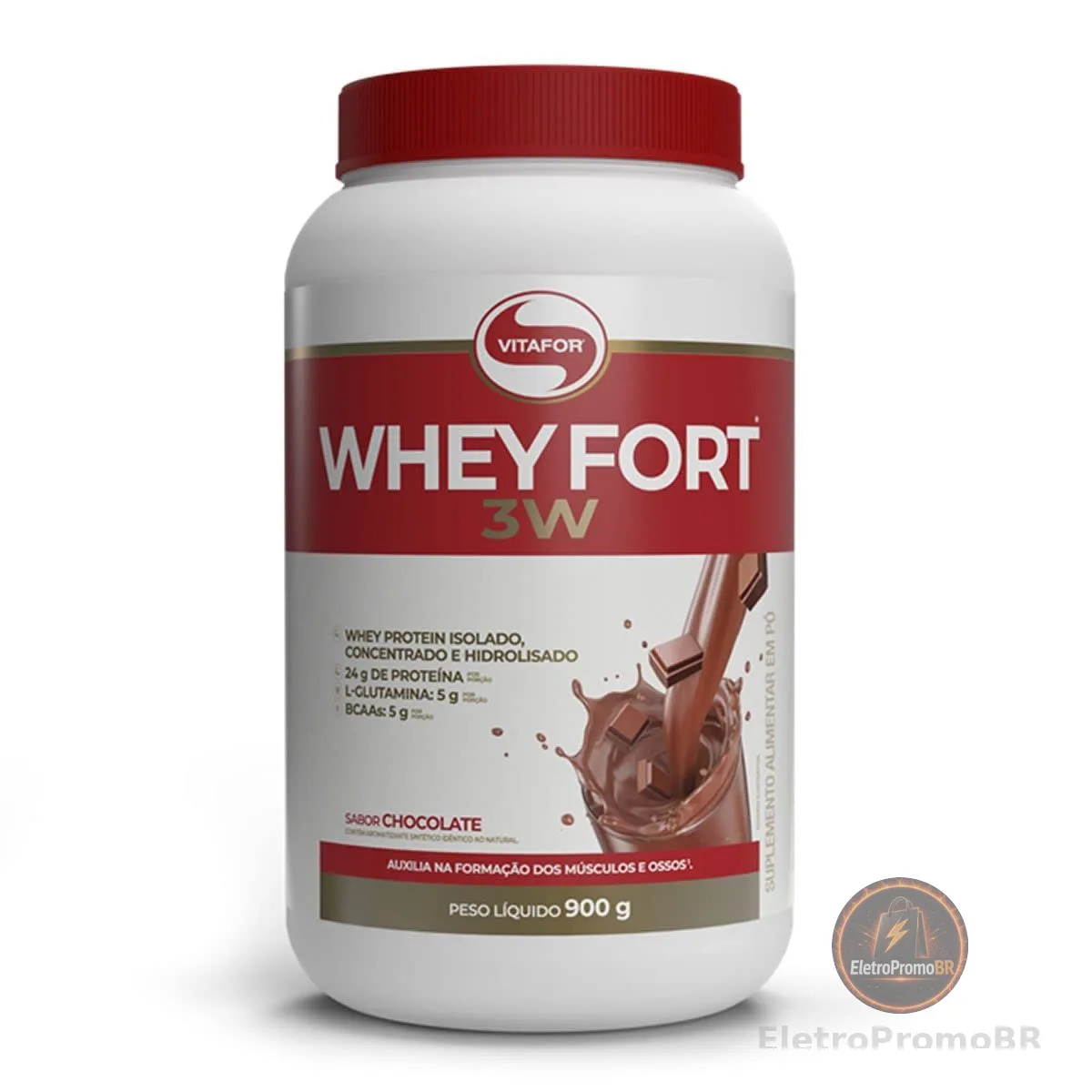 Vitafor - Whey Fort 3W - 900g - Chocolate