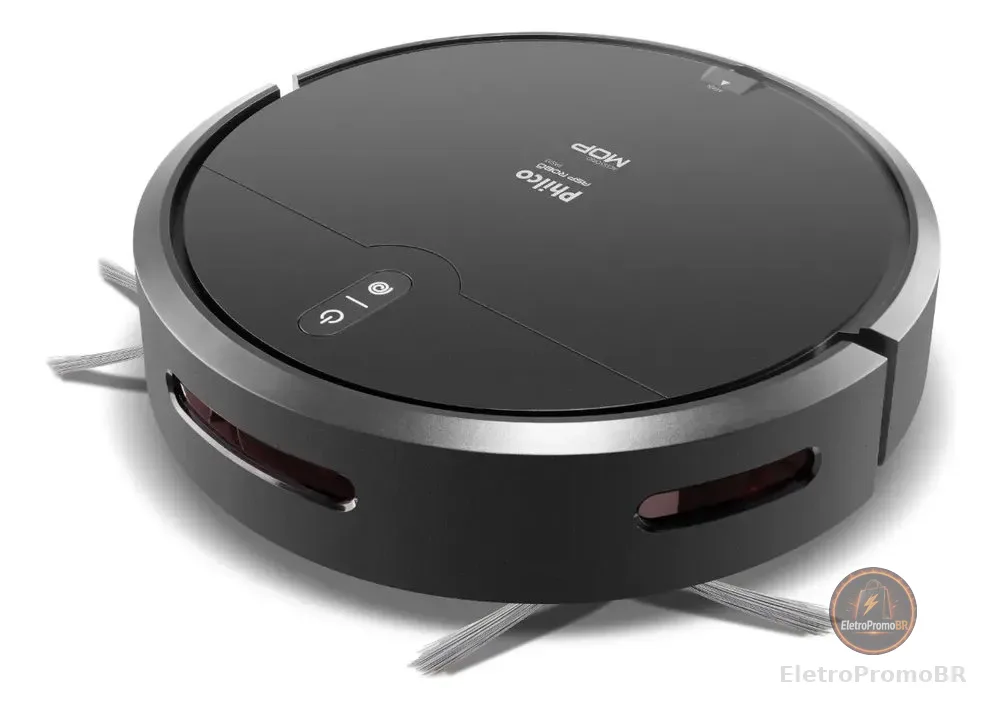 Aspirador de pó robô philco 3 em 1 pas23 Com Mop Preto