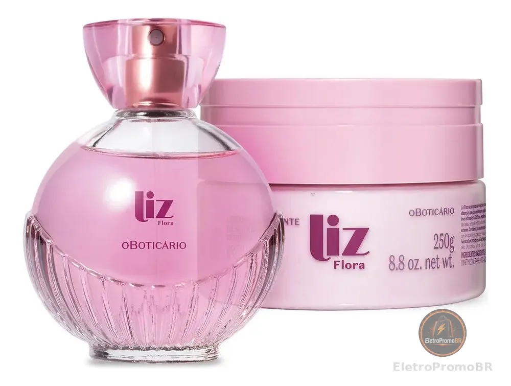 Presente Liz Flora: Deocolônia 100ml + 250g