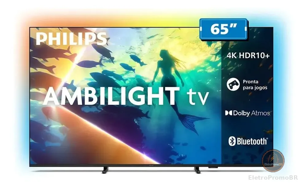 Smart Tv Lcd Led 65 Philips 65pug8100/78 4k Uhd Wi-fi + Blu