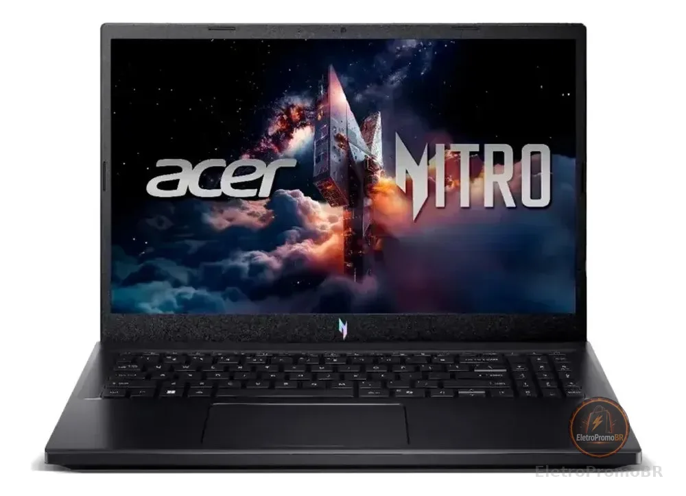 Notebook Gamer Acer Nitro V15 com Intel Core i5-13420H, 8GB RAM e RTX 4050 de 6GB, SSD 512GB e Tela de 15.6" Full HD 165Hz