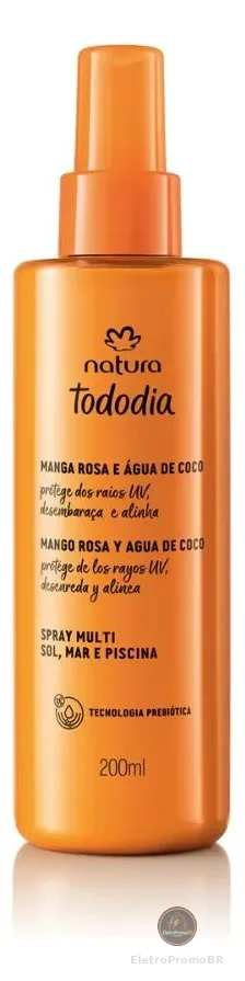Spray Multi Sol Natura Tododia Manga Rosa Água De Coco 200ml
