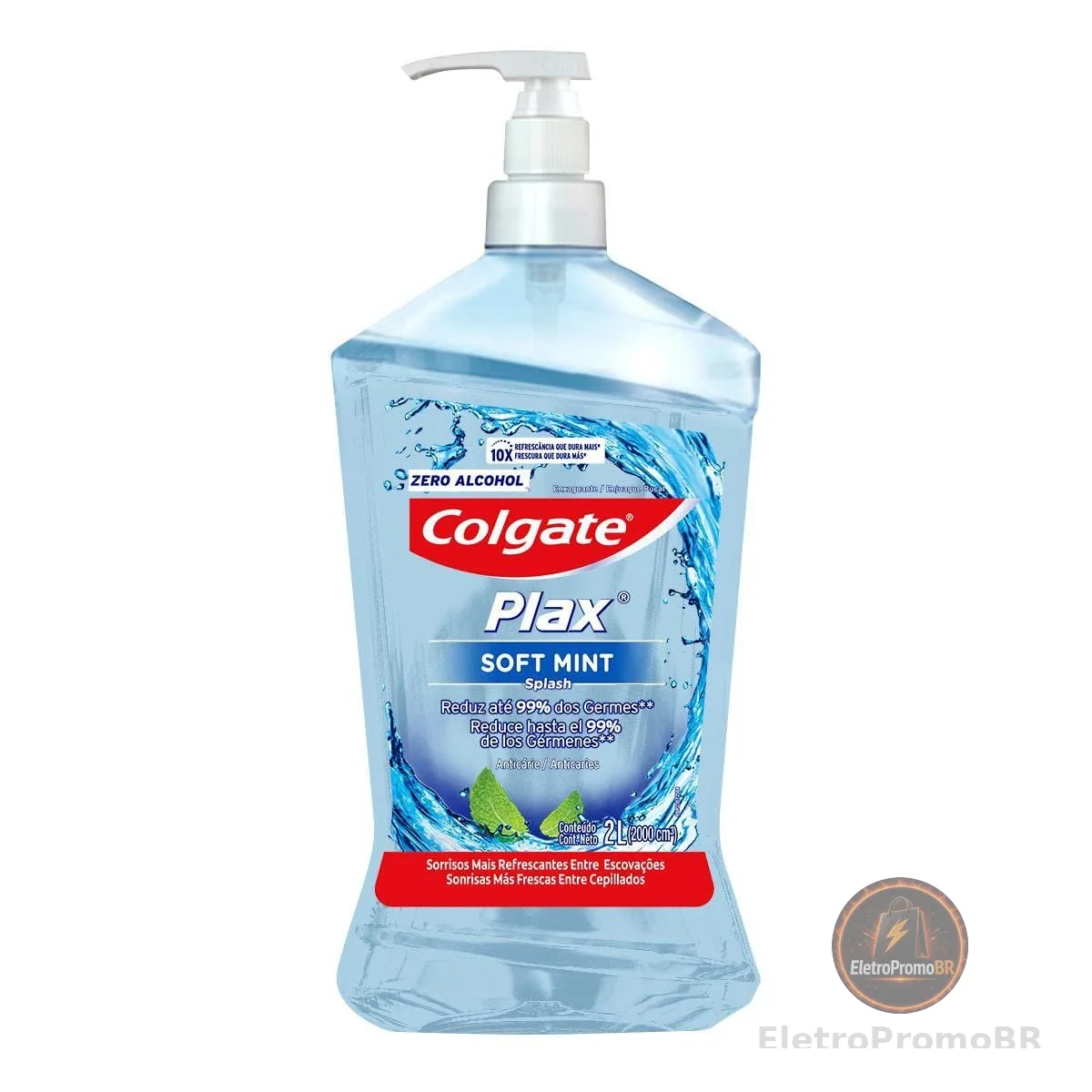 Colgate Plax Soft Mint Enxaguante Bucal Sem Álcool, 2L