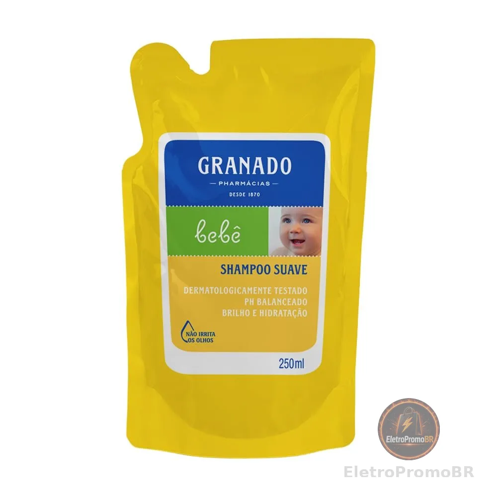 Granado Refil Shampoo Bebê, Tradicional, 250ml