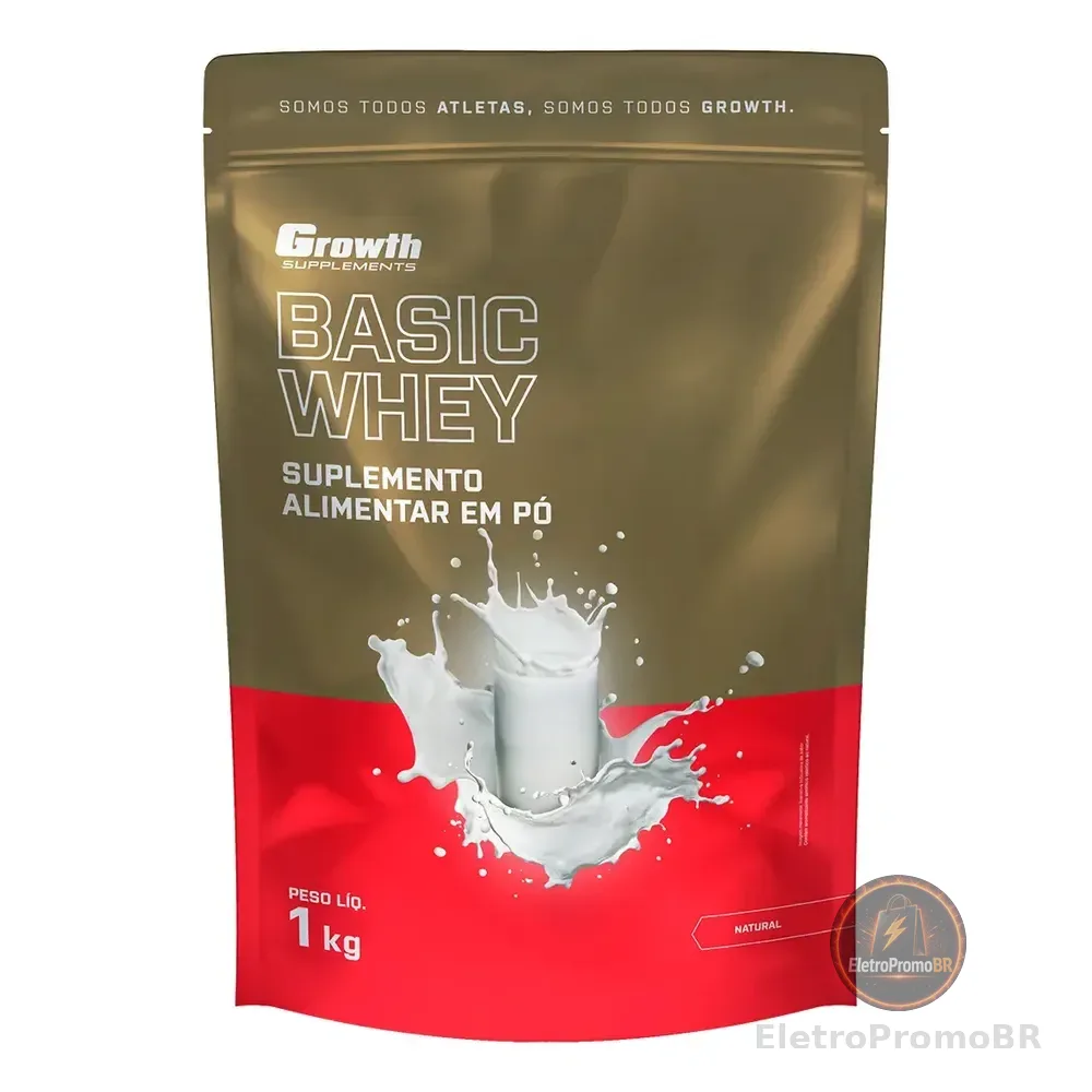 Basic Whey 1kg Growth Supplements - Natural