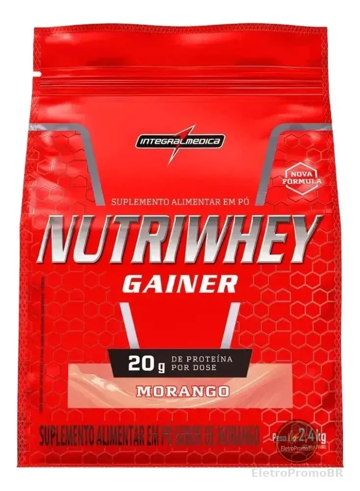 Nutriwhey Pouch Integralmedica 2,4kg Morango