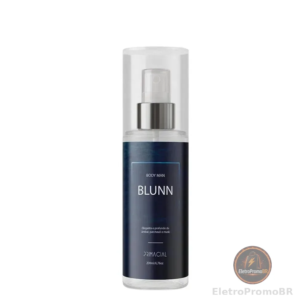 Body Splash Masculino Blunn 200ml By Primacial - Perfume Floral Cítrico