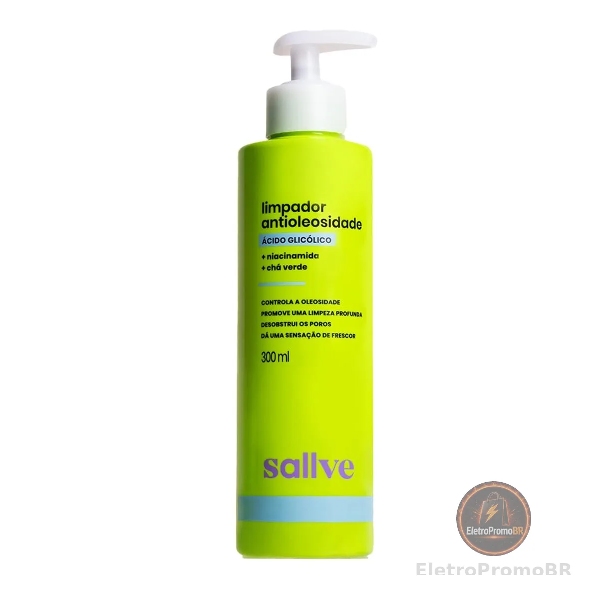 Limpador Antioleosidade 300ml Sallve Niacinamida