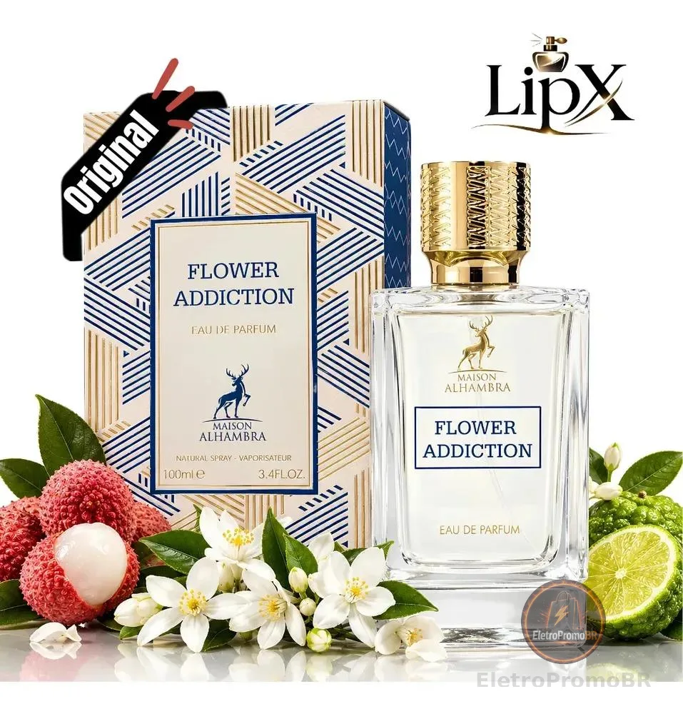Perfume Arabe Flower Addiction Branco Feminino Edp 100ml Original Com Nf