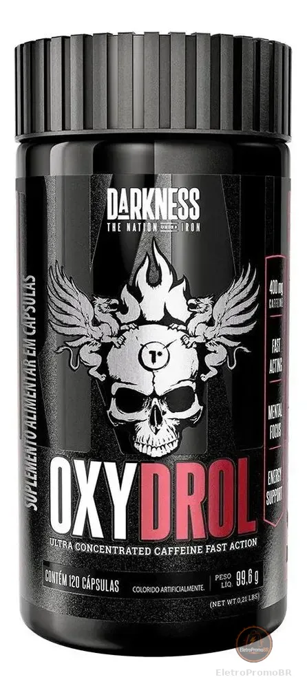 Suplemento alimentar Termogênico Oxydrol 120 Cápsulas Darkness