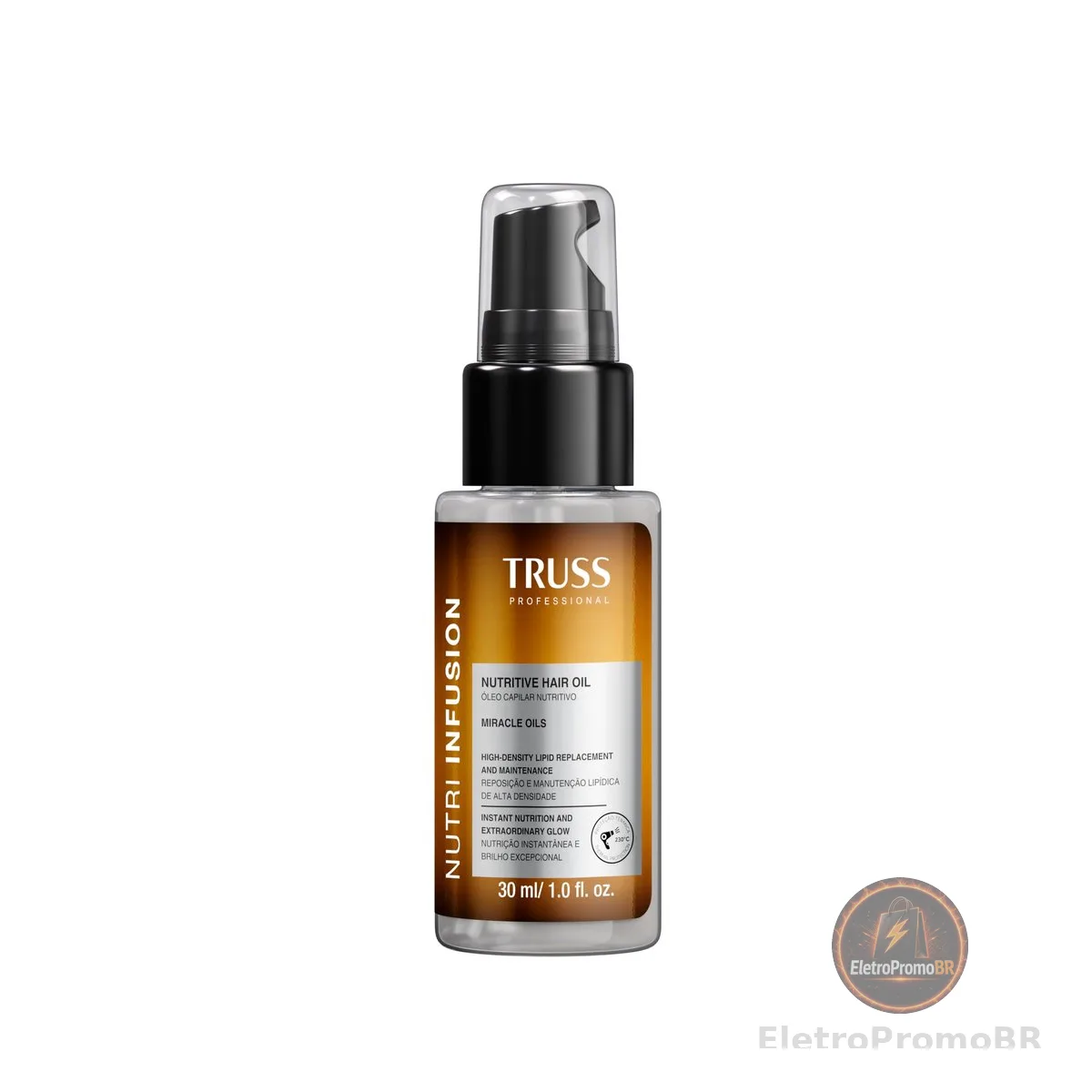 Truss Óleo Capilar Nutritivo Nutri Infusion | Nutrição Profunda e Controle de Frizz | 30ml