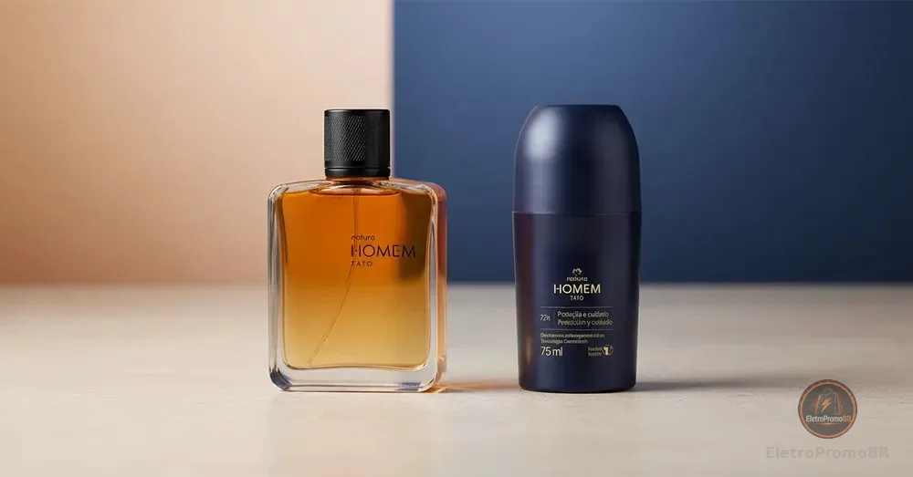 Presente Kit Homem: Deo Parfum Tato 100ml + Desodorante Rollon Tato 75ml