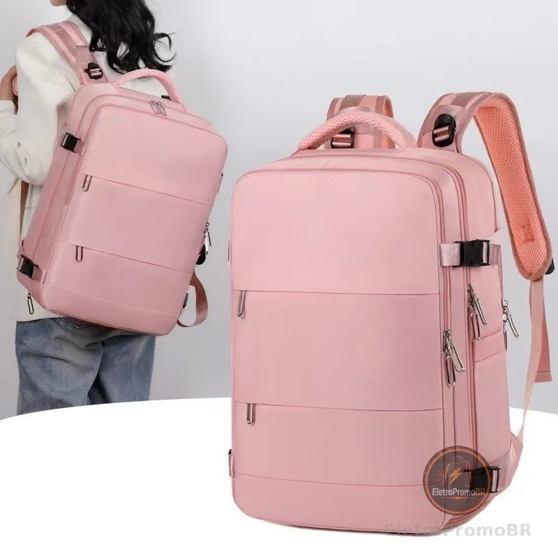 Mochila Moda Laptop Viagem Escolar Resistente À água Executiva Notebook Impermeável