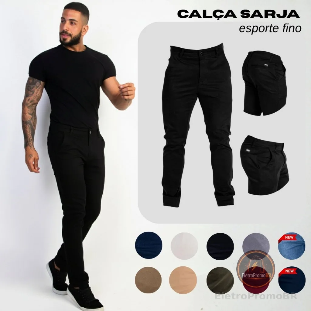 Calça Masculina Esporte Fino Estilo Social - Sport Fino