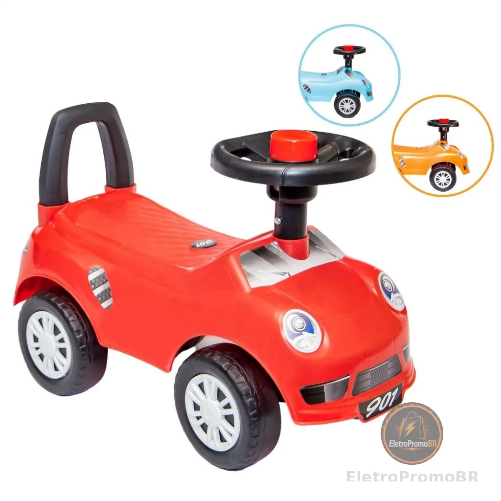 Triciclo Motoca Menino Menina Andador Infantil sem Pedal