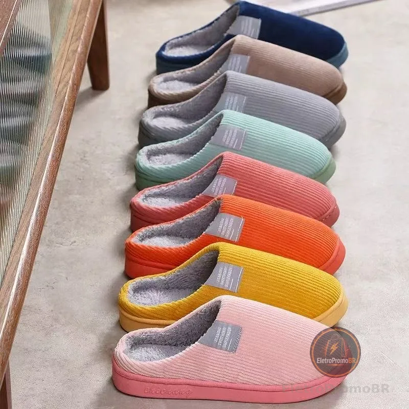 Pantufa Moderna De Inverno Quente Antiderrapante confortável para Adulto