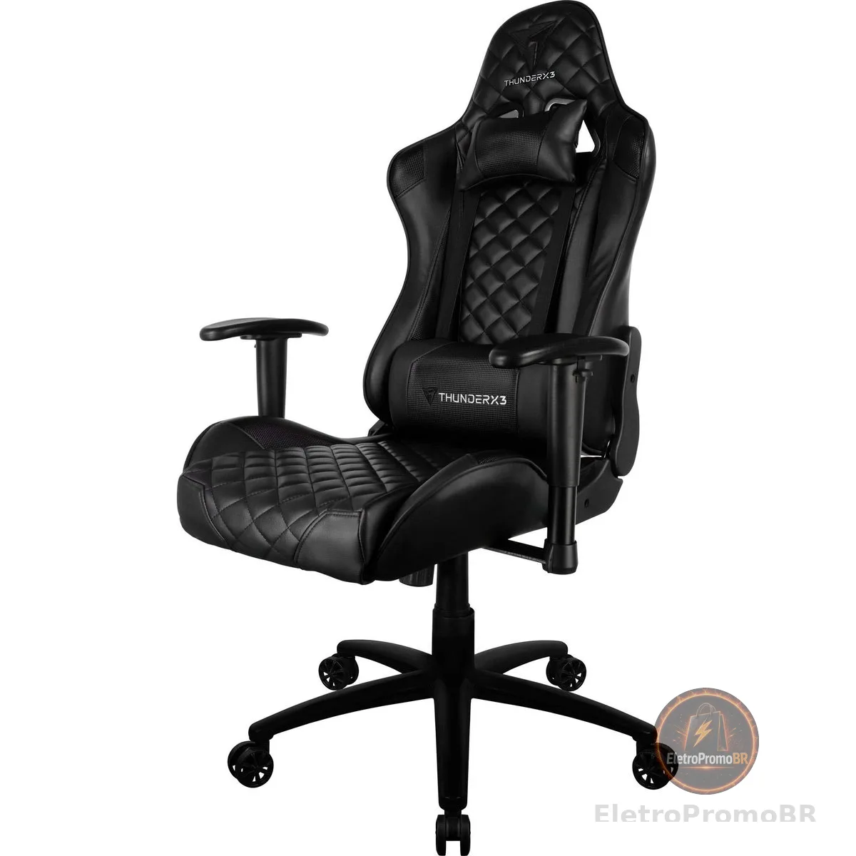 Cadeira Gamer Profissional TGC12 Preta ThunderX3.