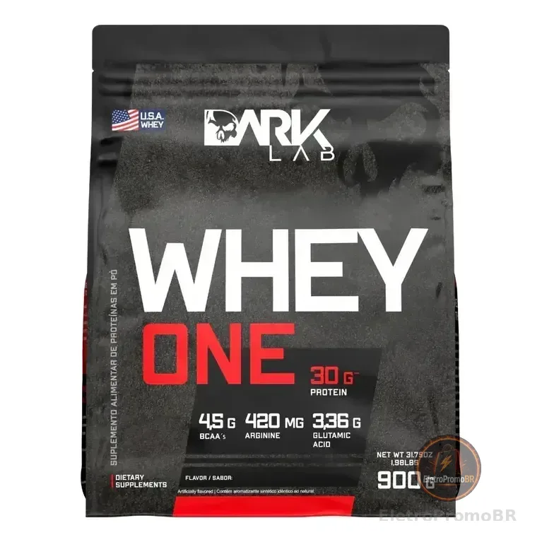 Whey One Baunilha Pro Com Bcaa E Aminoácidos 900g Dark Lab