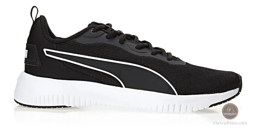 Tênis Esportivo Masculino Flyer Flex Bdp Puma Puma Black-puma White Liso 40 Br
