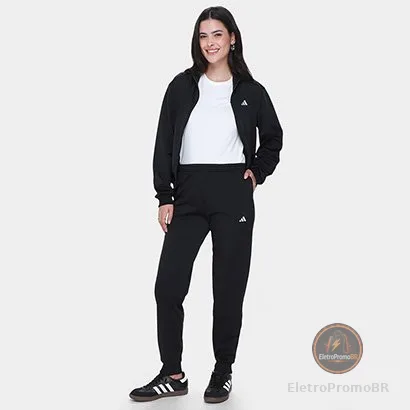 Conjunto Adidas Essentials 3 Listras Feminino