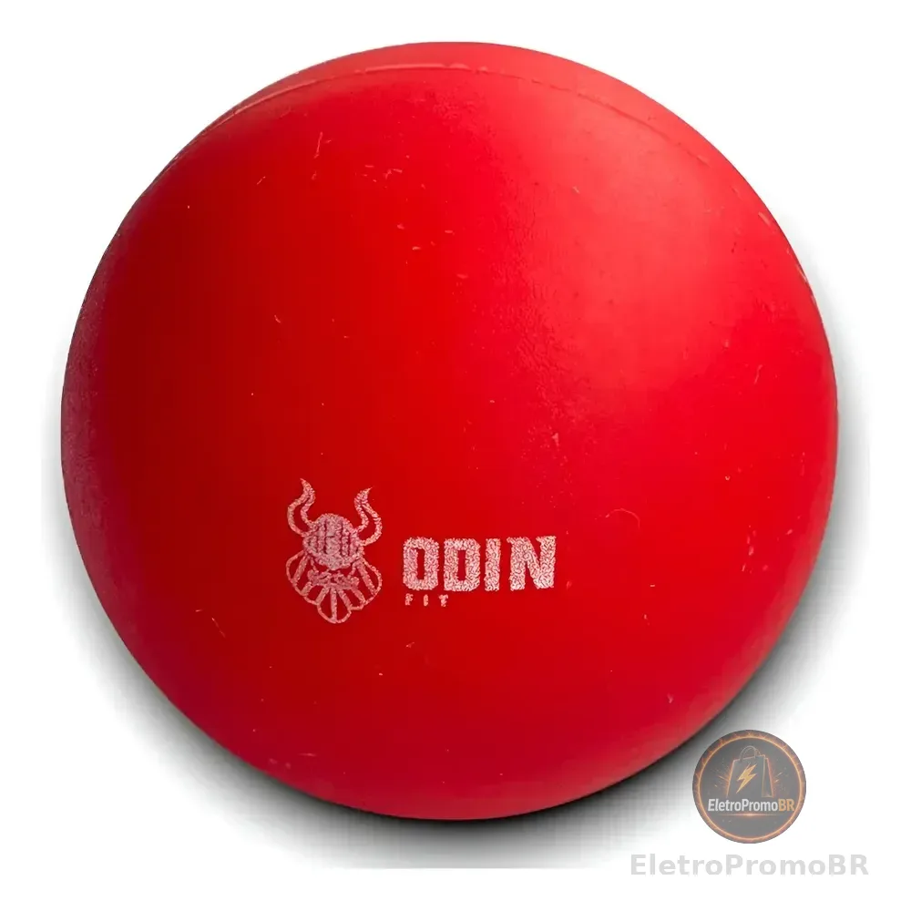 Bola De Massagem Lacrosse Ball 65mm Liberação Miofascial Vermelho