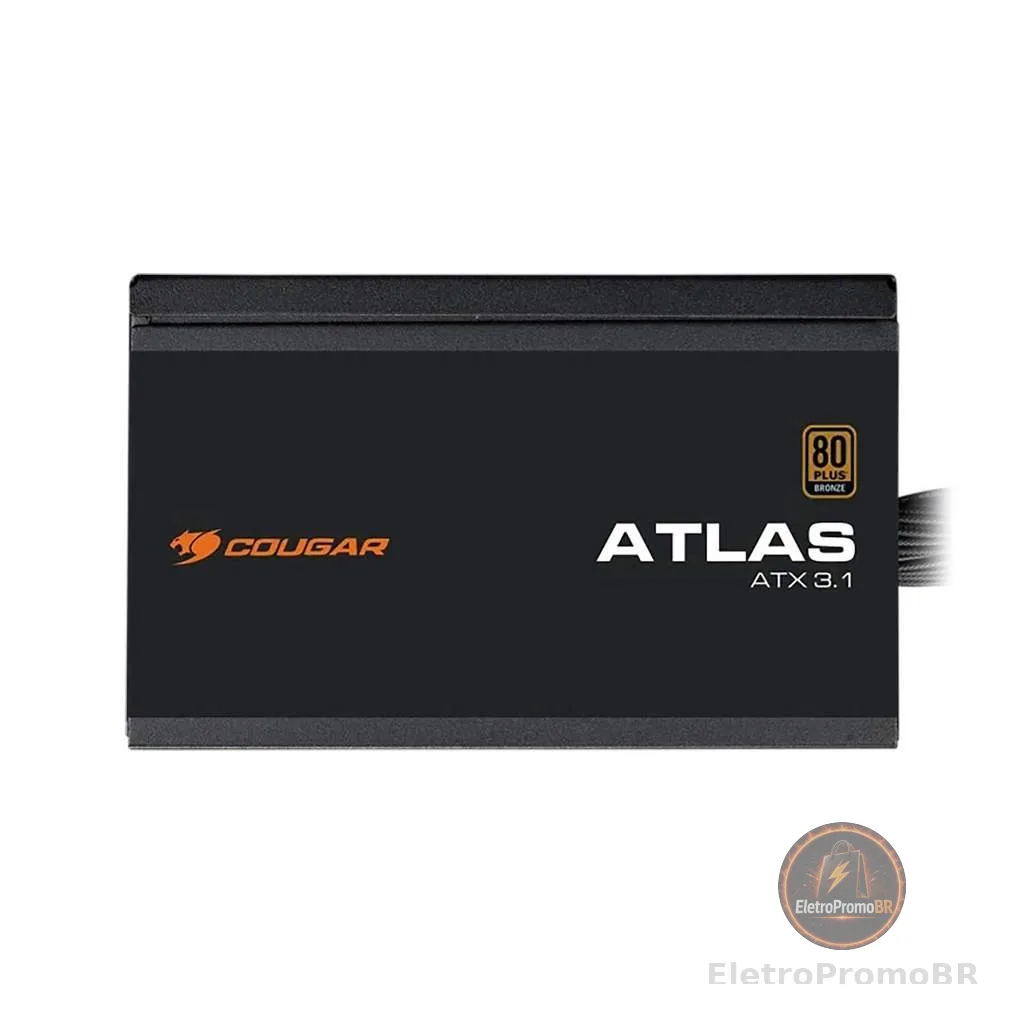 Fonte Cougar Atlas, 650W, 80 Plus Bronze, ATX 3.1, PFC Ativo, Preto - 31AA065001P01