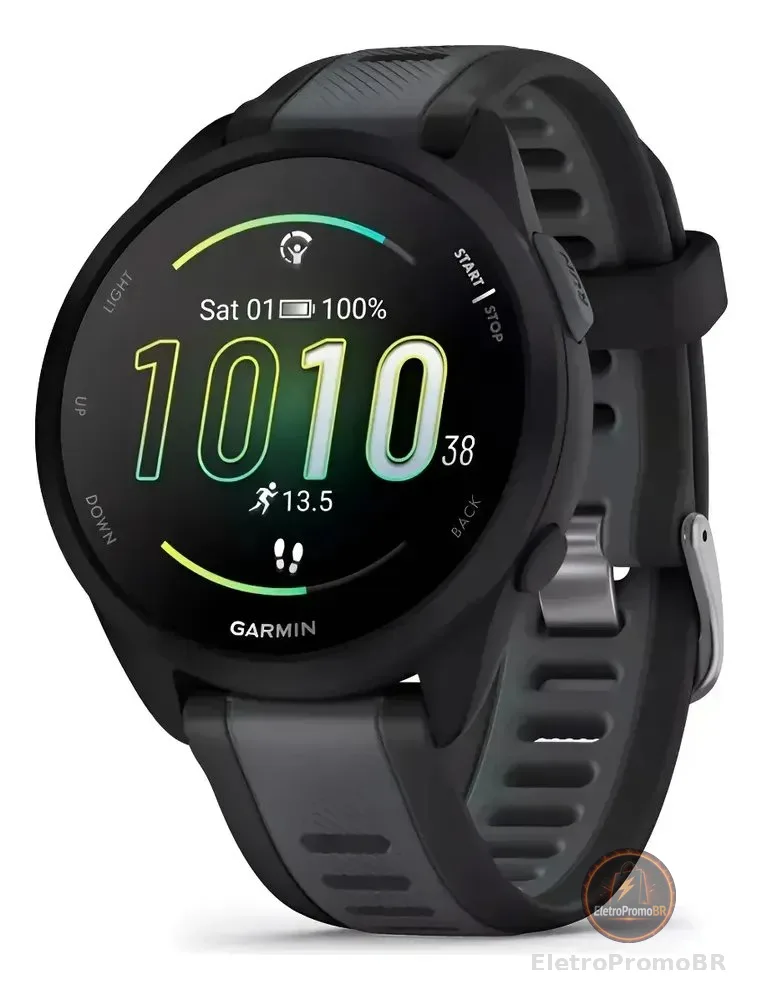 Relógio Garmin Forerunner 165 Amoled Preto Mesh