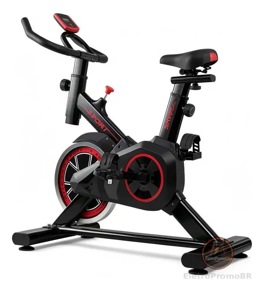 Bicicleta Ergométrica Spinning Bike Ergométrica It's X11 Bicicleta Ergométrica Preto/vermelho
