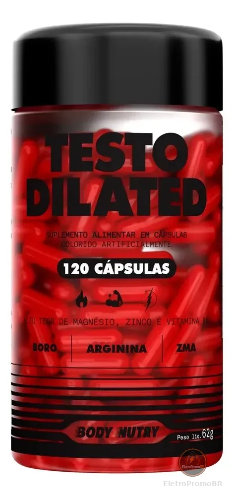 Precursor Testo Dilated Concentrado - 120 Cápsulas Sabor Sem sabor - Body Nutry