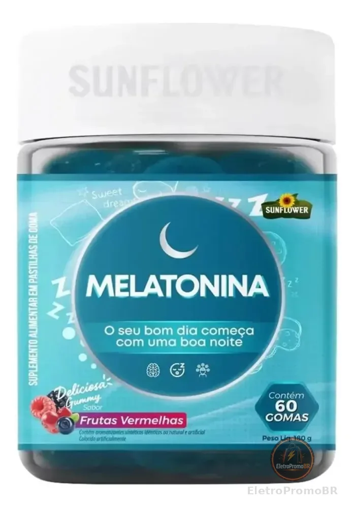 Suplemento em goma Sunflower Gummies Melatonina de Melatonina Sunflower
