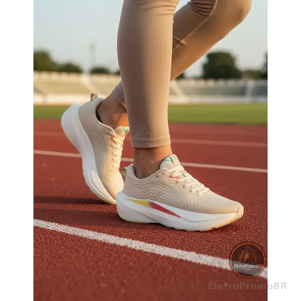 Tênis Olympikus Nuvem Leve Running Original Bege Lisa 37 Br
