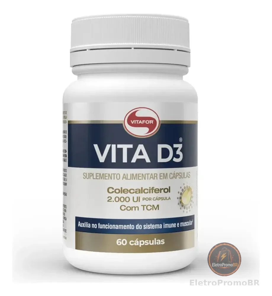 Vitamina D3 60 Cápsulas Vitafor