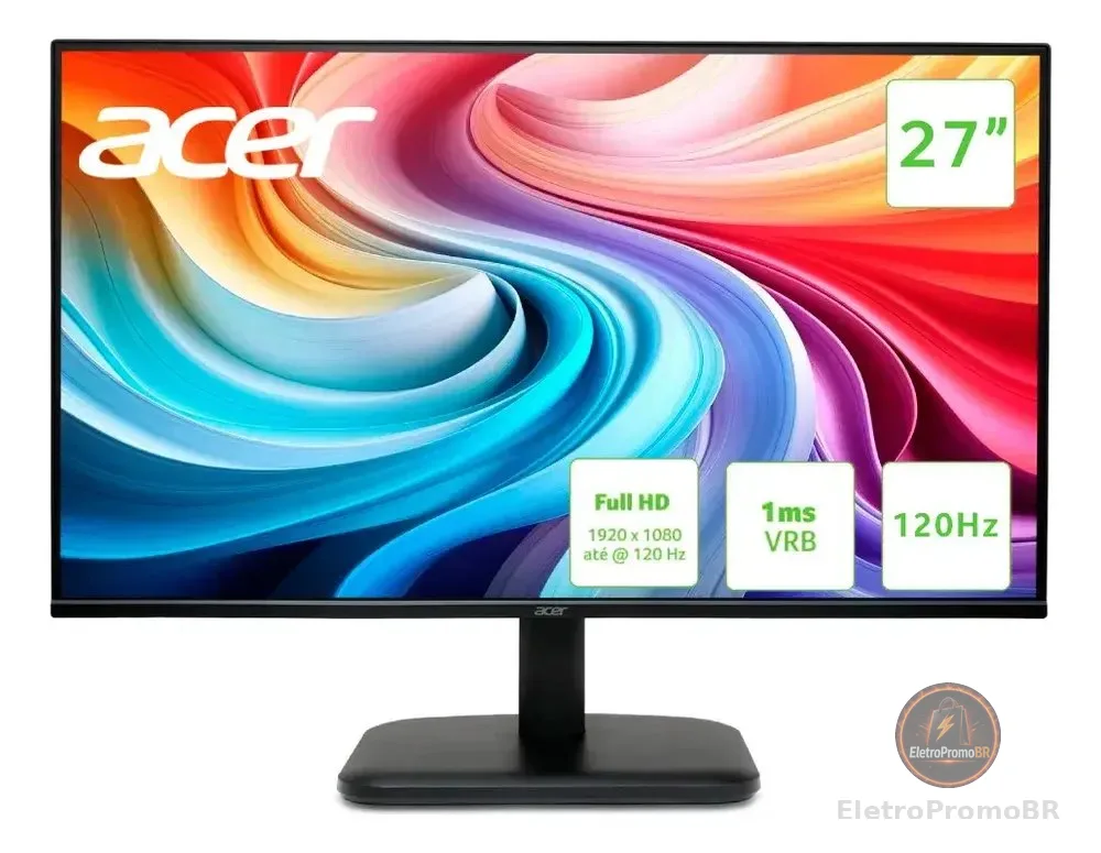 Monitor Gamer Acer EK271 GBI de 27" Full HD IPS 120Hz
