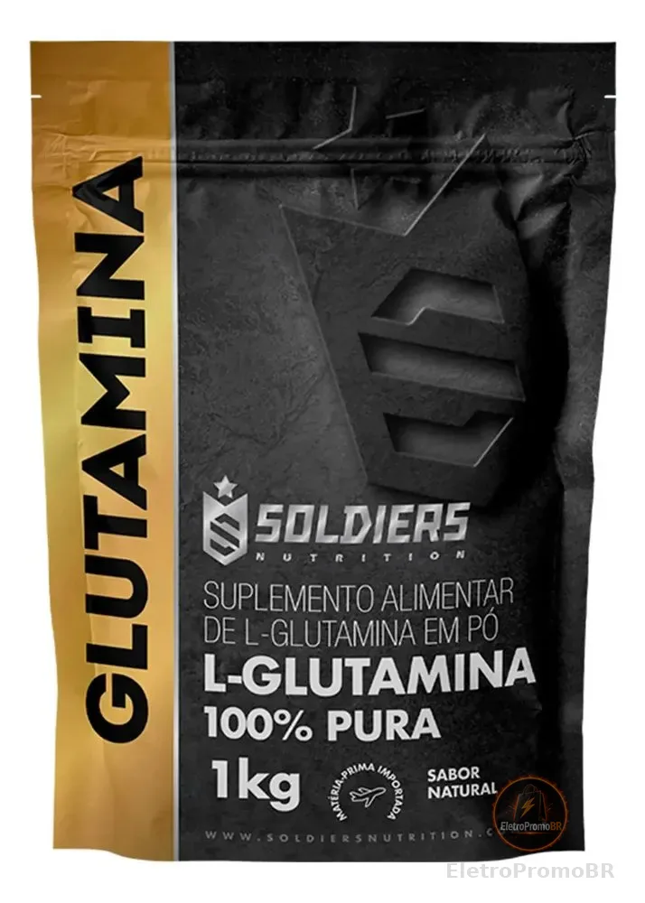 Glutamina 1kg suplemento em pó - Soldiers Nutrition