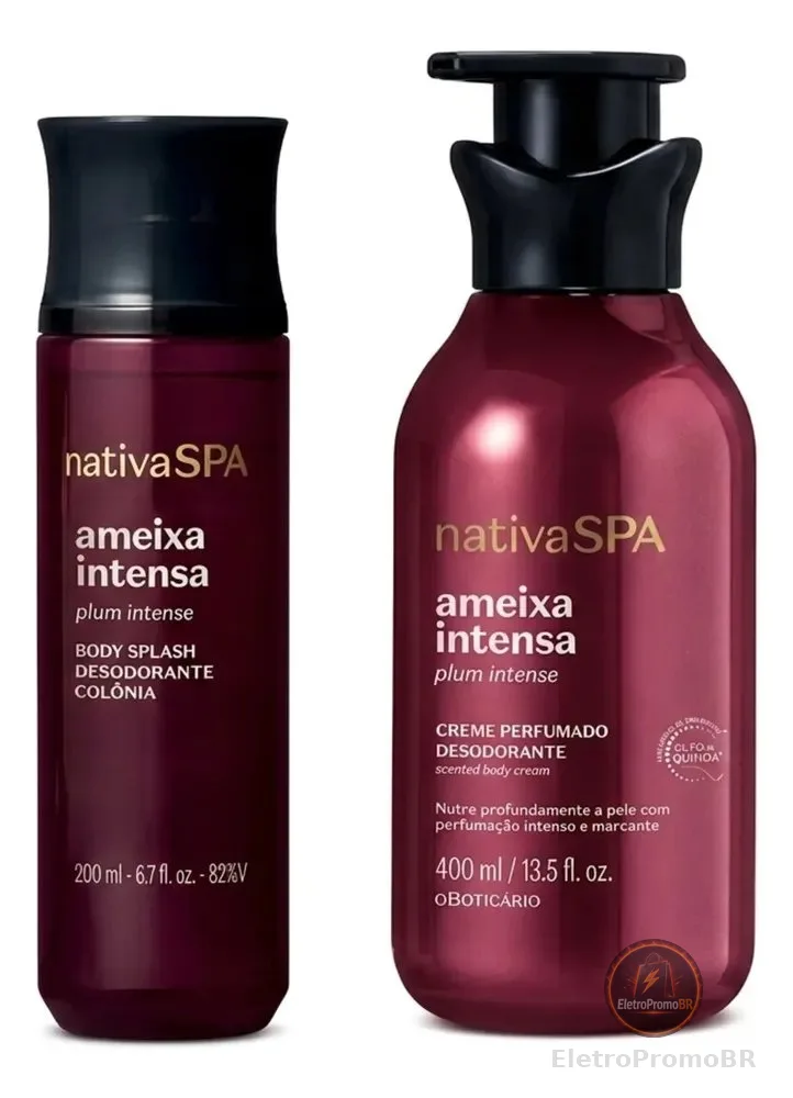 Combo Nativa Spa Ameixa Intensa: Body Splash Desodorante Col