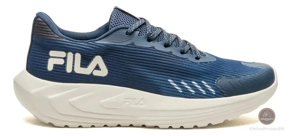Tenis Fila Sprint Leve Masculino Esportivo Academia Treino Marinho/azul Noturno Mesh 41 41