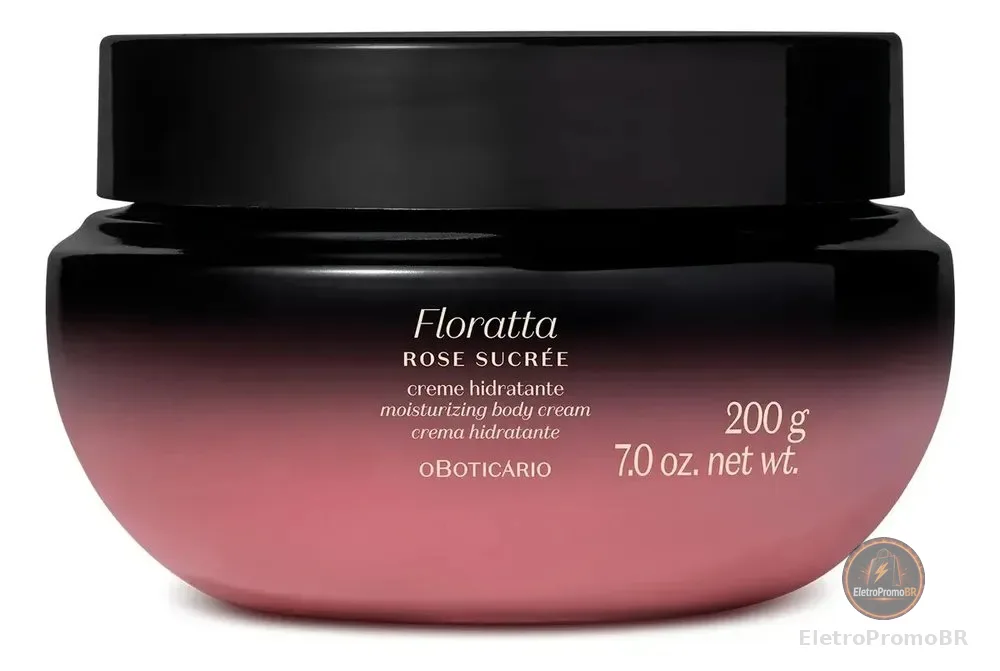 Creme Hidratante Floratta Rose Sucrée 200g O Boticário Floral