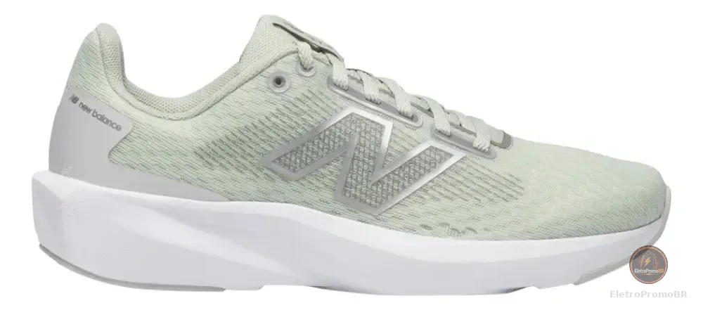 Tênis New Balance 413v3 Feminino Original Confortável Verde-claro/branco 40 Br