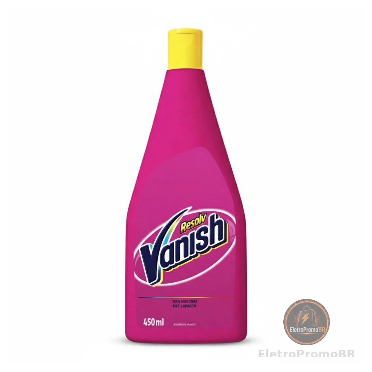 Vanish Resolv Tira Manchas Pré Lavagem para Roupas Coloridas 450ml. Pré Tratamento,Sem Cloro,Líquido,Remove As Manchas Sem Danificar O Tecido