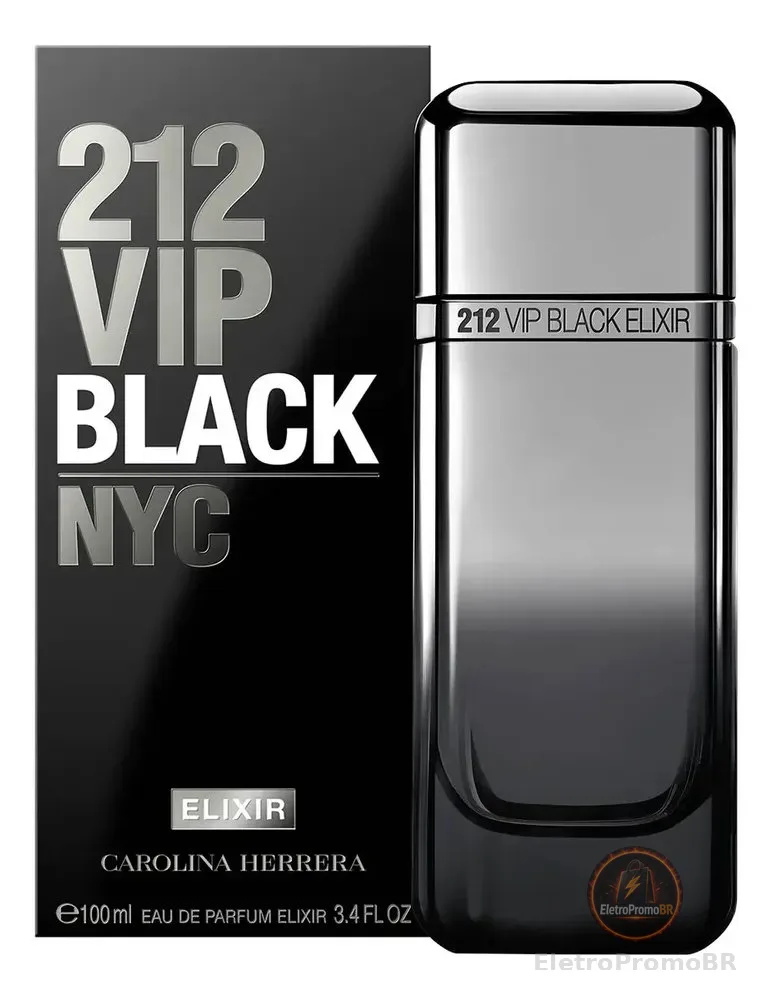 Perfume Carolina Herrera 212 VIP black elixir eau de parfum elixir 100 ml masculino
