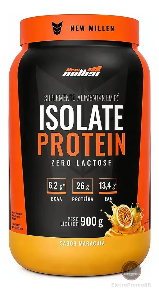Isolate Protein New Millen 900g Zero Lactose Maracujá