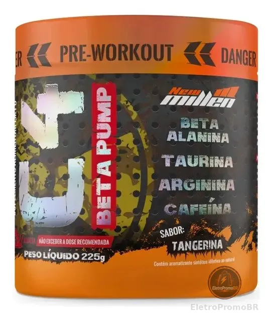 Pré Treino C4 Beta Pump 225g New Millen (top) - Sabor Tangerina